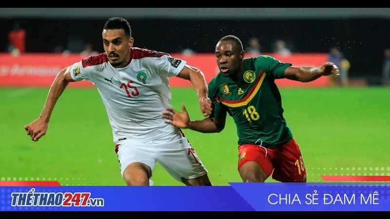 Trận đấu bóng đá giữa Cameroon và Ma Trận đấu bóng đá giữa Cameroon và Ma